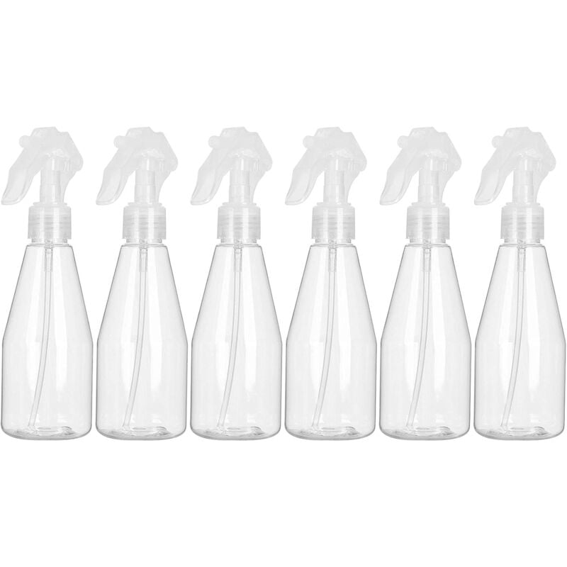 foto del prodotto kzq flacone spray vuoto da 200 ml, confezione da 6 flaconi spray di plastica vuoti, flacone spray vuoto per disinfettante, giardinaggio, pulizia