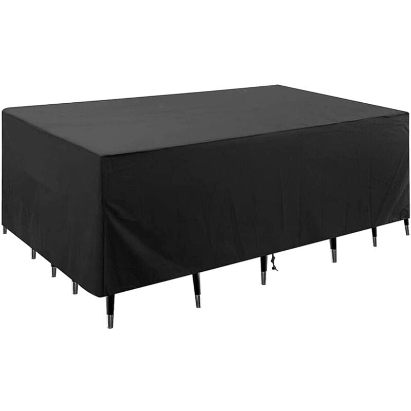 foto del prodotto kzq copertura per mobili da giardino, copertura protettiva impermeabile rettangolare 213x132x74cm 420d