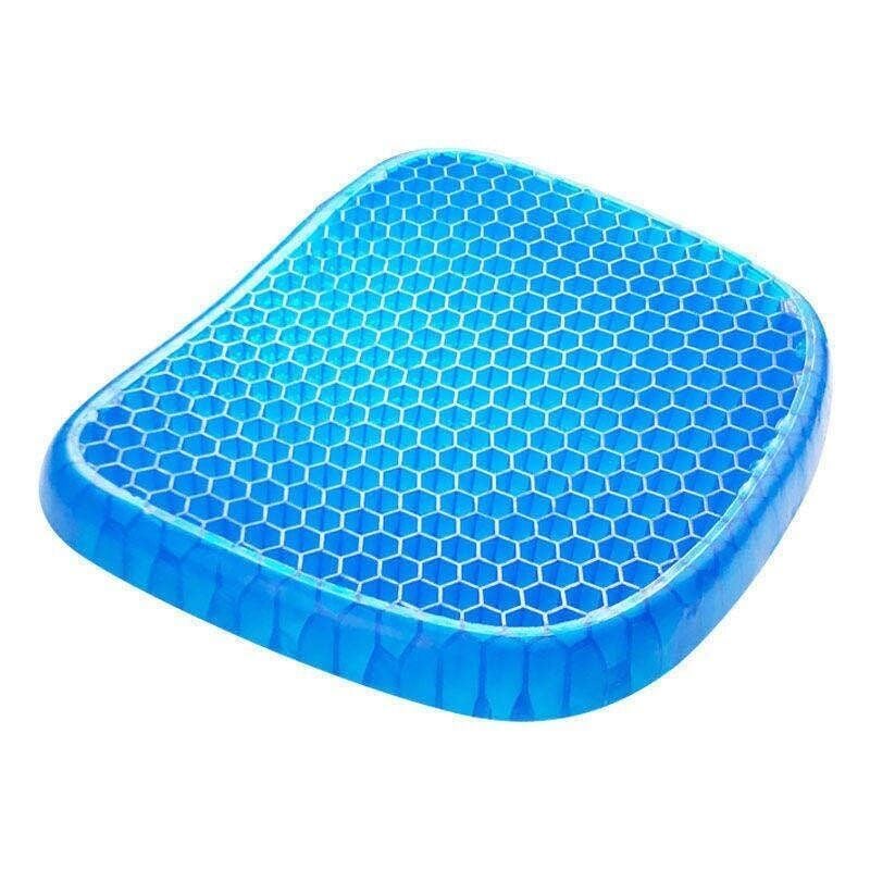 foto del prodotto kzq cuscino per seduta in gel, cuscino per seduta in gel traspirante, cuscino antidecubito con rivestimento antiscivolo per alleviare il mal di