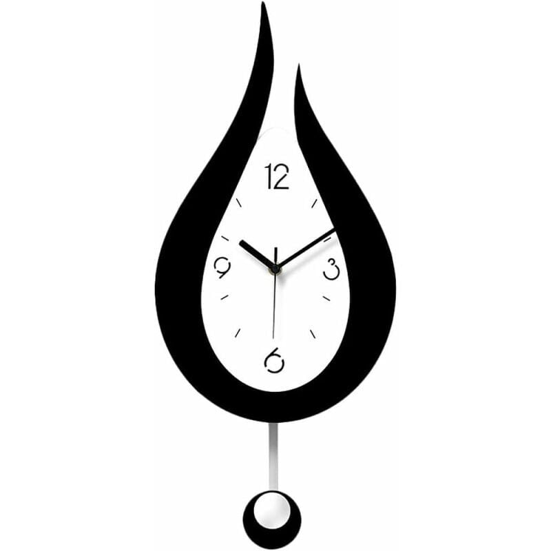 foto del prodotto kzq orologi da parete silenziosi orologio da parete oscillante con gocce d acqua design moderno orologi da parete per soggiorno in stile nordico