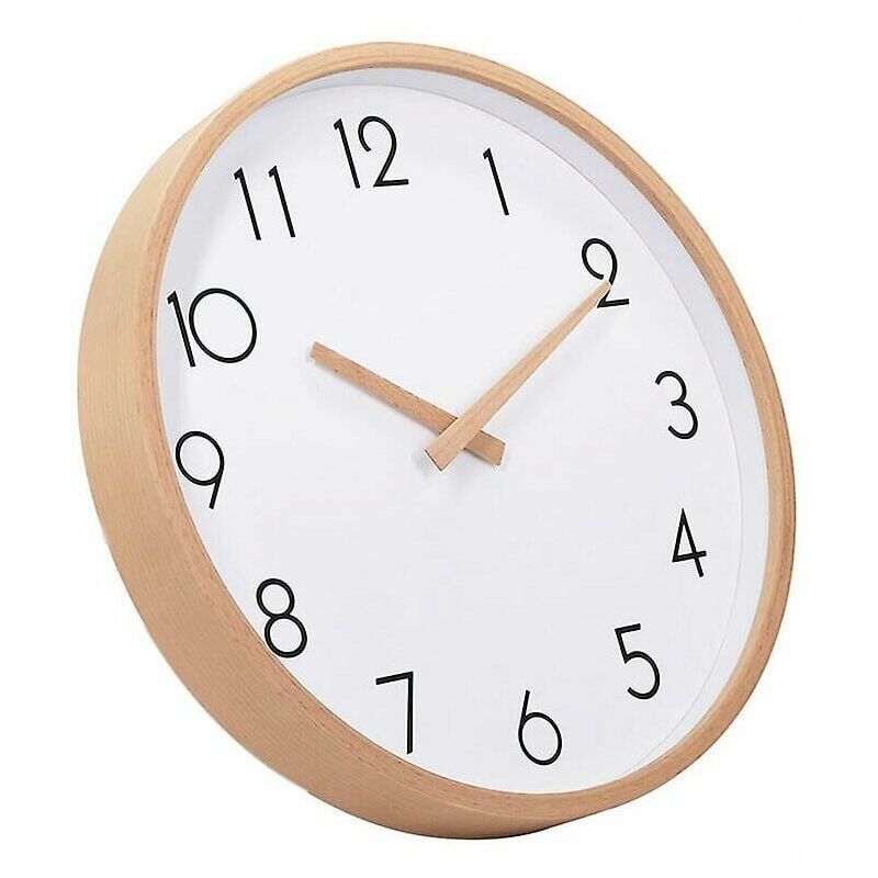 foto del prodotto orologio da parete digitale silenzioso in legno da 12 pollici, decorazione vintage senza ticchettio