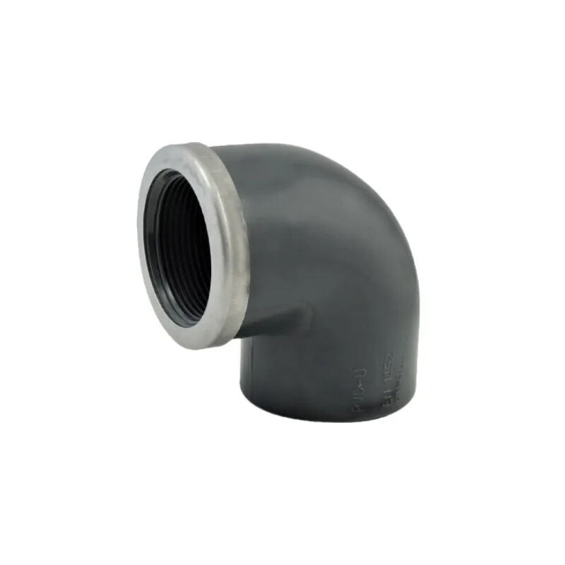 foto del prodotto gomito 90 pvc misto pressione 20x27 rinforzato, diametro 25 mm