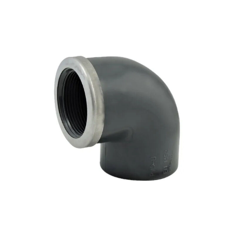 foto del prodotto gomito 90 pvc pressione mista 26x34 rinforzato, diametro 32 mm