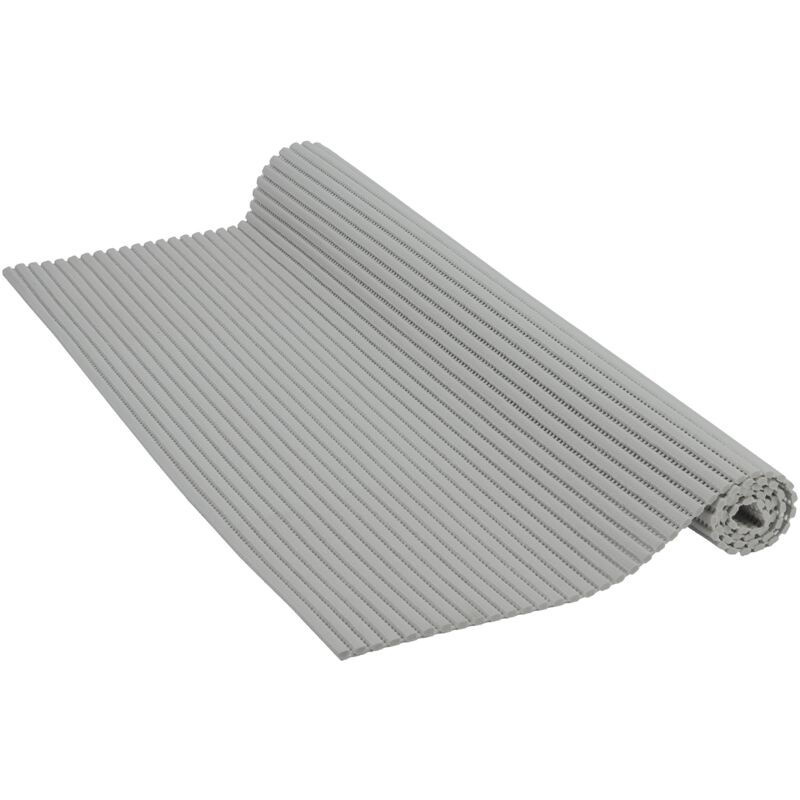 foto del prodotto venisoft 54160 tappetino antiscivolo in schiuma morbida, 65 x 200 cm, colore grigio venilia