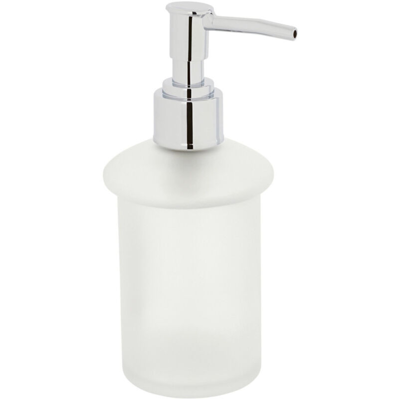 foto del prodotto trade shop cleafe ricambio dispenser porta sapone liquido in vetro satinato bagno accessori 