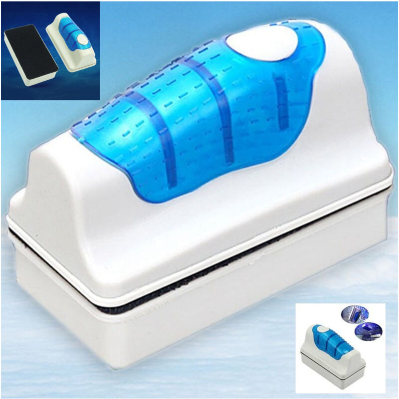 foto del prodotto trade shop traesio spazzola magnetica acquario galleggiante calamita spessore 6 10mm pulizia 