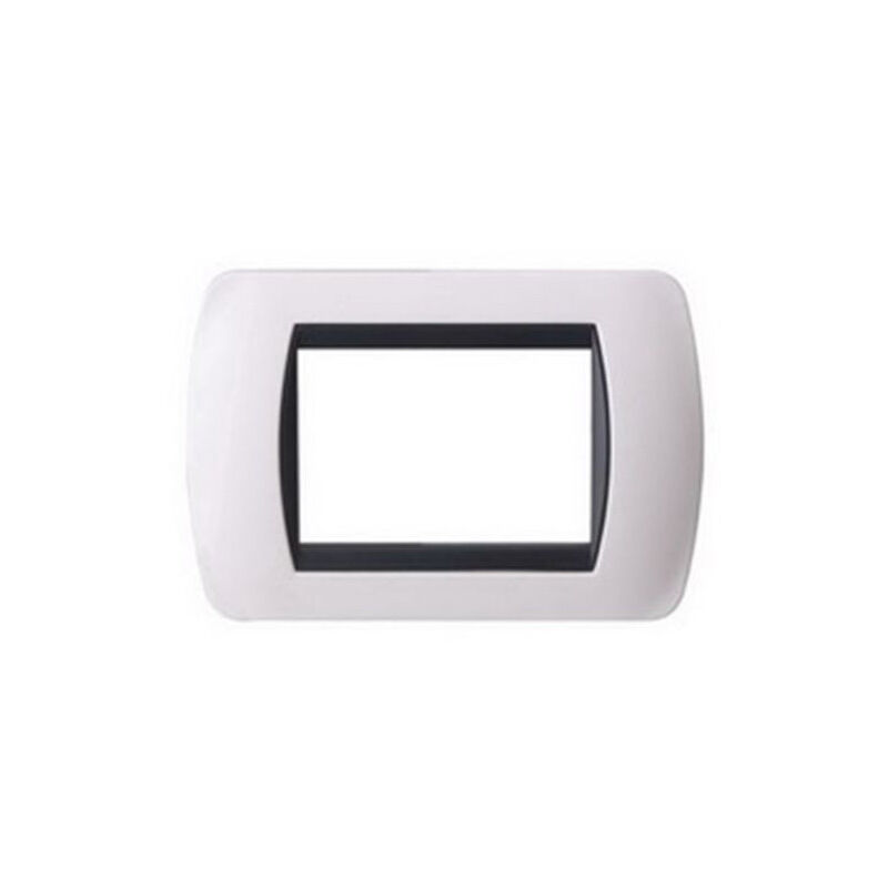 foto del prodotto trade shop traesio placchette placche in abs compatibili per serie living international placca bianco 4 fori 