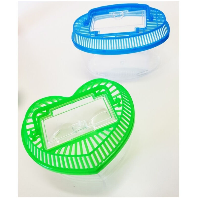 foto del prodotto trade shop traesio acquario vaschetta plastica pesci pesciolini rossi coperchio maniglia presa aria 