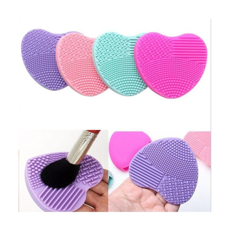 foto del prodotto trade shop traesio 2 bushegg spazzola per pulizia pennello pennelli silicone cosmetici make up 