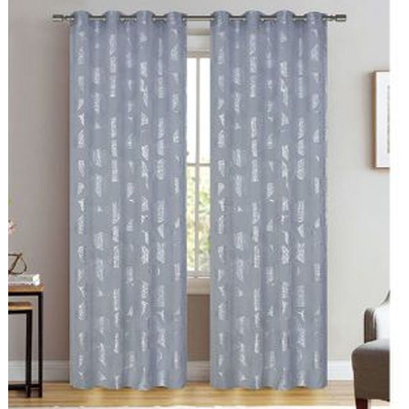 foto del prodotto tenda zabty cuori pannello singolo 8 borchie porta finestra bastone 140x280 cm trade shop traesio