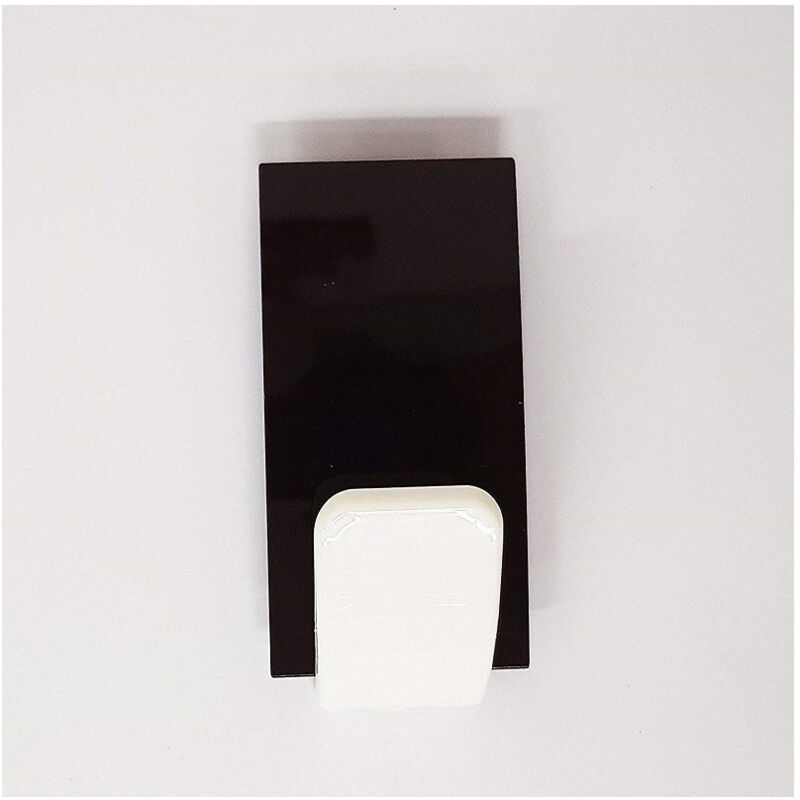 foto del prodotto trade shop traesio set 2pz. gancio adesivo 2.5kg 8x4.5x3cm plastica guardaroba appendiabiti cucina 