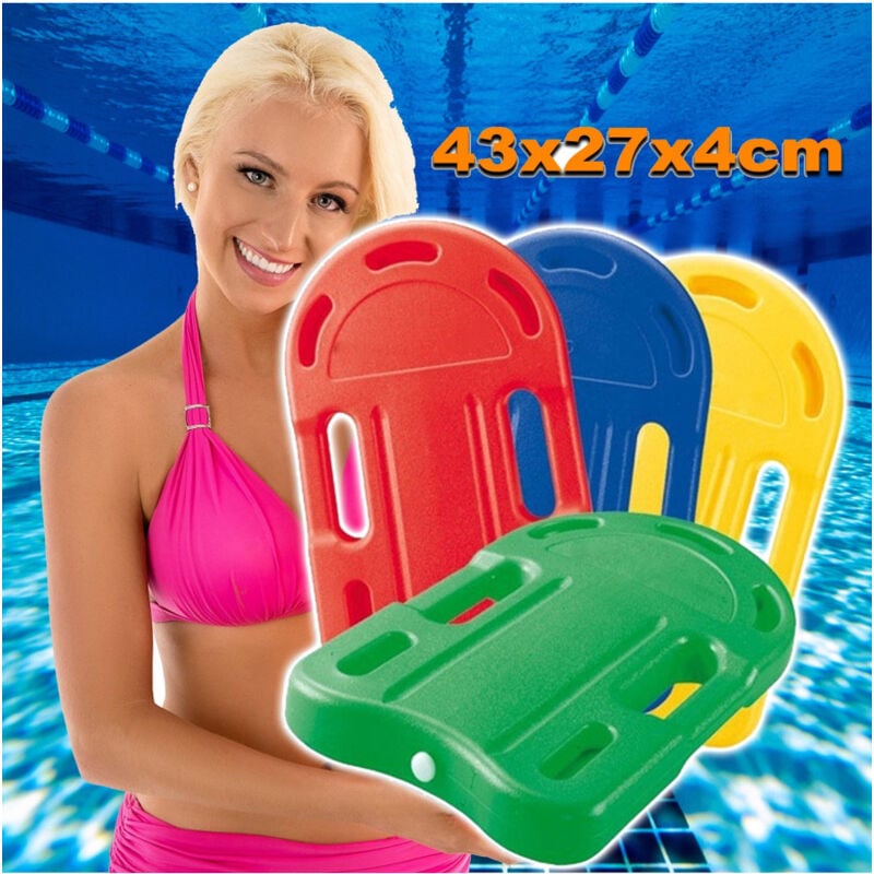 foto del prodotto trade shop traesio tavoletta da nuoto in plastica 43x27x4 cm per bambini gioco giochi mare piscina 