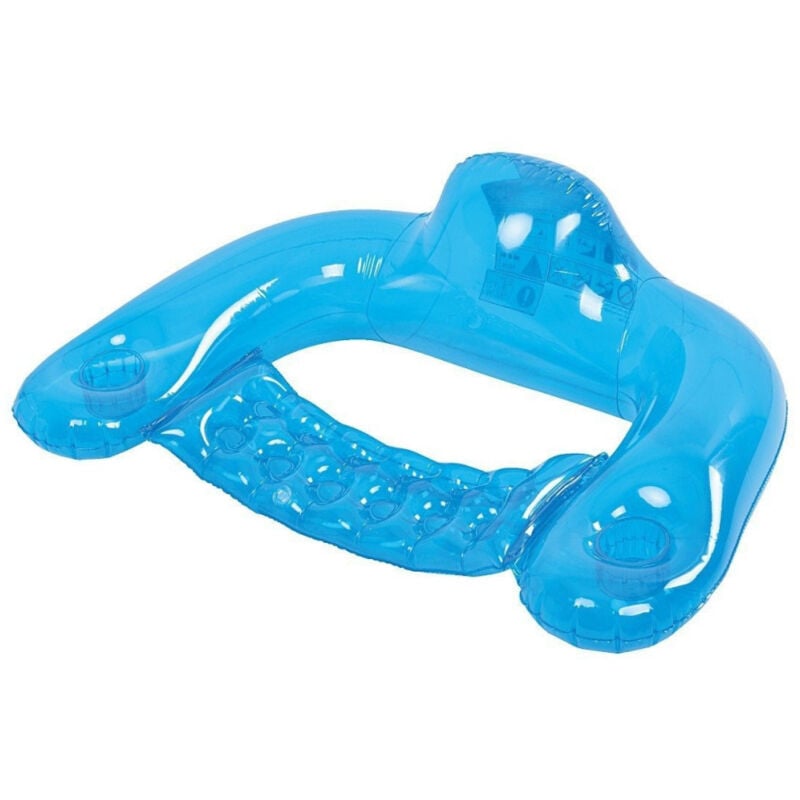 foto del prodotto trade shop traesio poltrona sofa galleggiante gonfiabile per mare piscina gioco acqua 124x76cm 