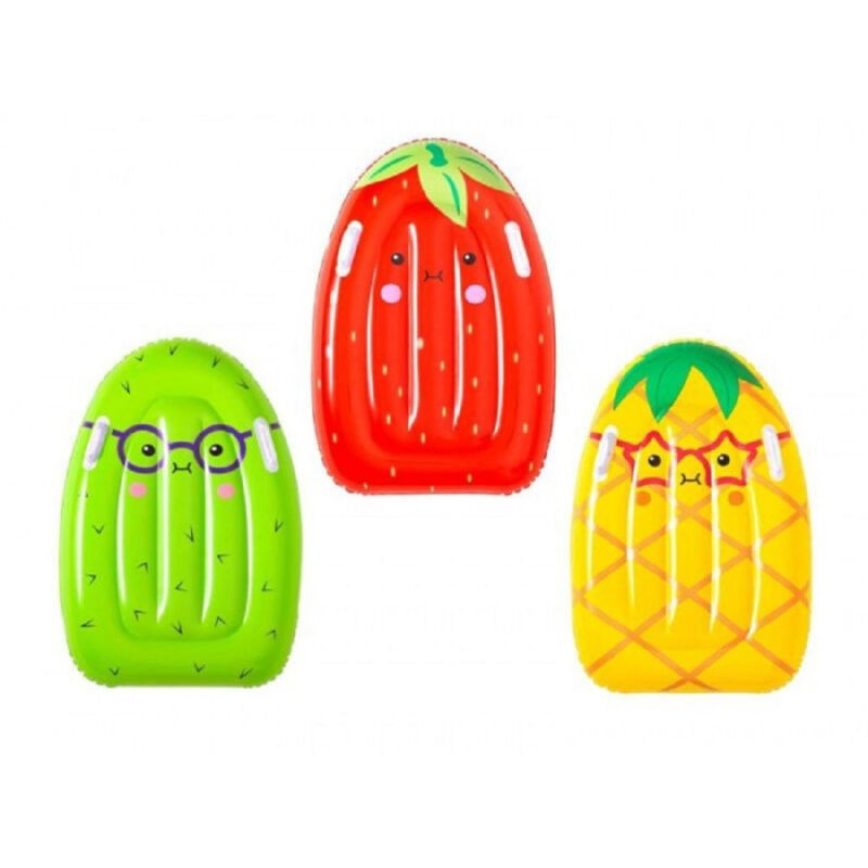 foto del prodotto trade shop traesio tavola nuoto surf tutti frutti 84x56cm 3 frutti assortiti fragola kiwi ananas 42049 