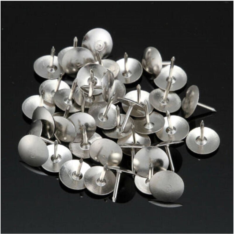 foto del prodotto set 120 pezzi punesse puntine da disegno scuola ufficio silver trade shop traesio