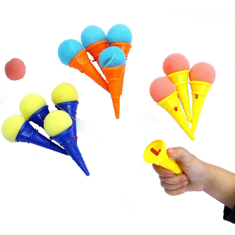 foto del prodotto 2 pezzi gelato lancia pallina di spugna gioco giocattolo bambini regalino festa trade shop traesio