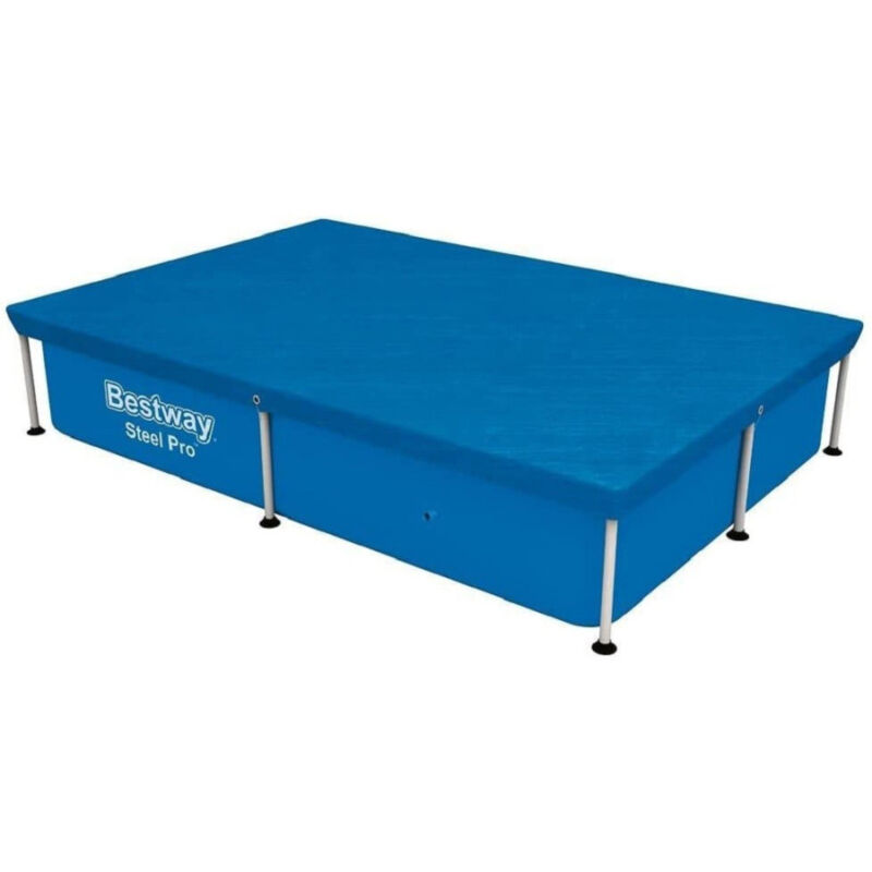 foto del prodotto telo di copertura rettangolare per piscina 221x150 cm steel pro protezione 58103 trade shop traesio