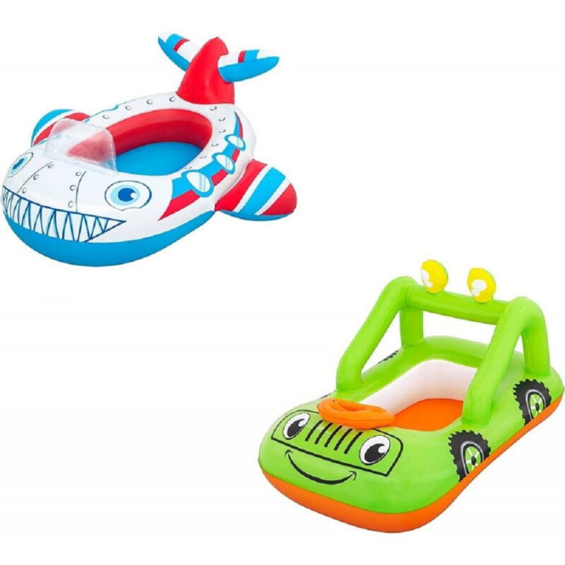 foto del prodotto trade shop traesio canottino gonfiabile jeep 92x61 cm aereo 109x97 cm gommone per bambini 34169 