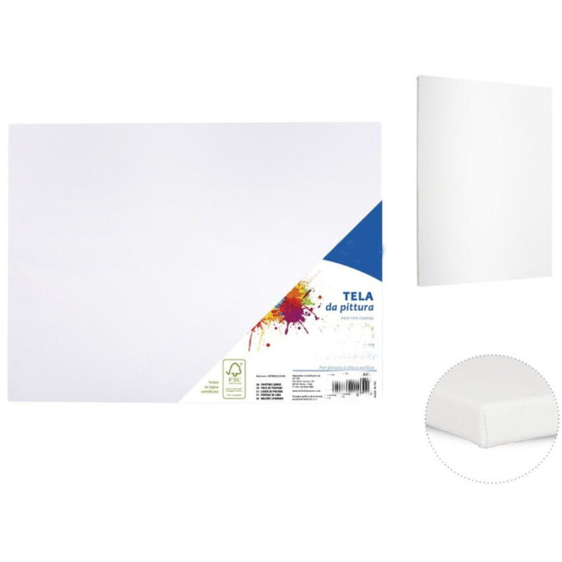 foto del prodotto trade shop traesio 2 tela per dipingere canvas rettangolare 20 x 25 cm artico disegno arte pittura 