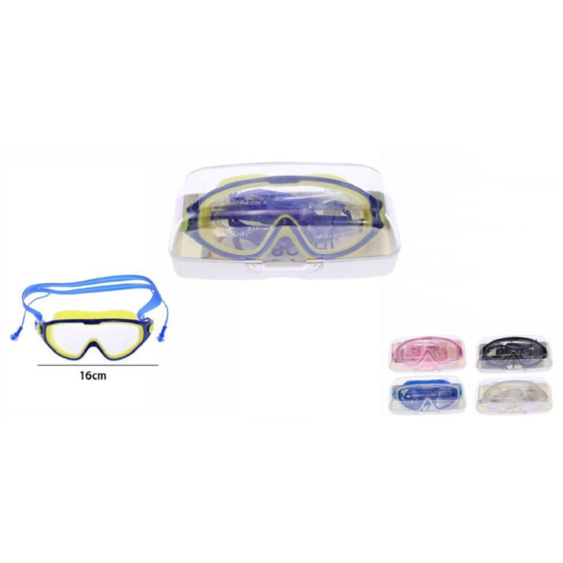foto del prodotto trade shop traesio maschera con tappi regolabile nuoto mare piscina estate sport snorkling 71563 