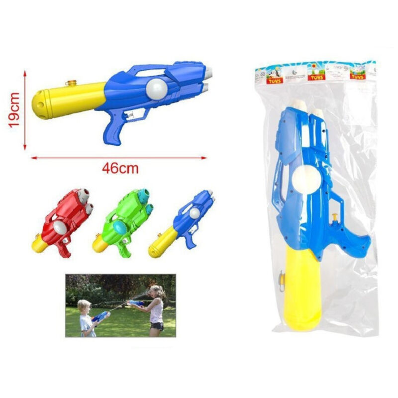 foto del prodotto trade shop traesio pistola ad acqua con serbatoio 46x19cm bambini estate colori assortiti 2904371 