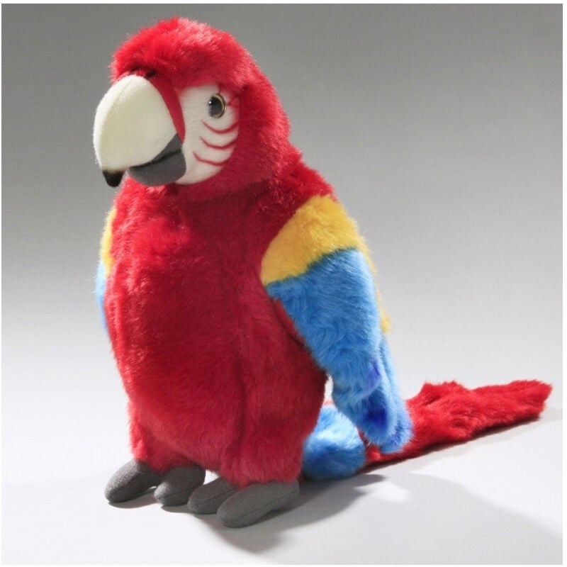 foto del prodotto trade shop traesio pappagallo giocattolo parlante pupazzo peluche ripete le parole e batte le ali 