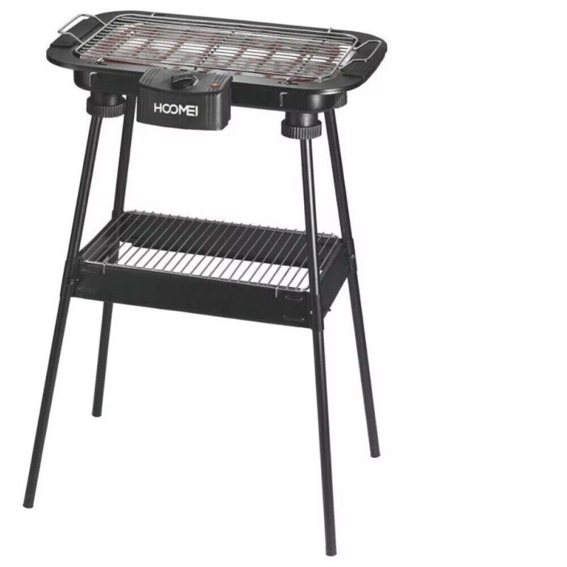 foto del prodotto trade shop traesio barbecue elettrico bbq supporto griglia elettrica bistecchiera da tavolo 2000w 