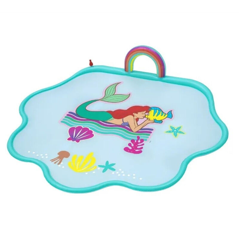 foto del prodotto trade shop traesio tappettino spruzzi acqua sirenetta splash pad 163x145cm per bambini estate 9101e 