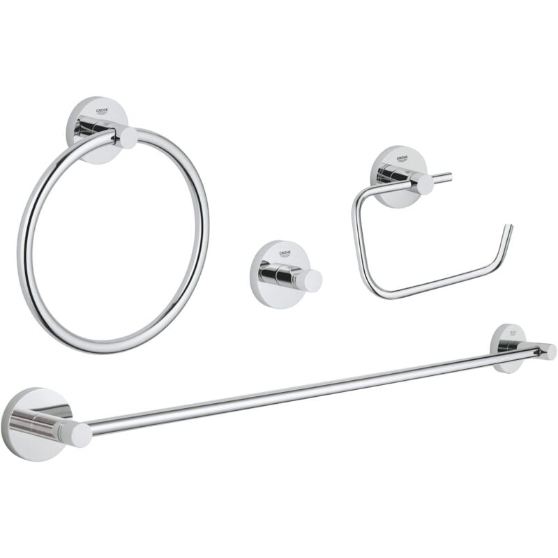 foto del prodotto 40823001 set di accessori essenziali, 4 in 1, cromato grohe