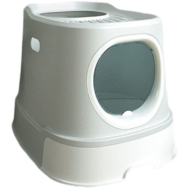 foto del prodotto trade shop traesio lettiera per gatti toilette estraibile cassetto paletta antispruzzo sportello 