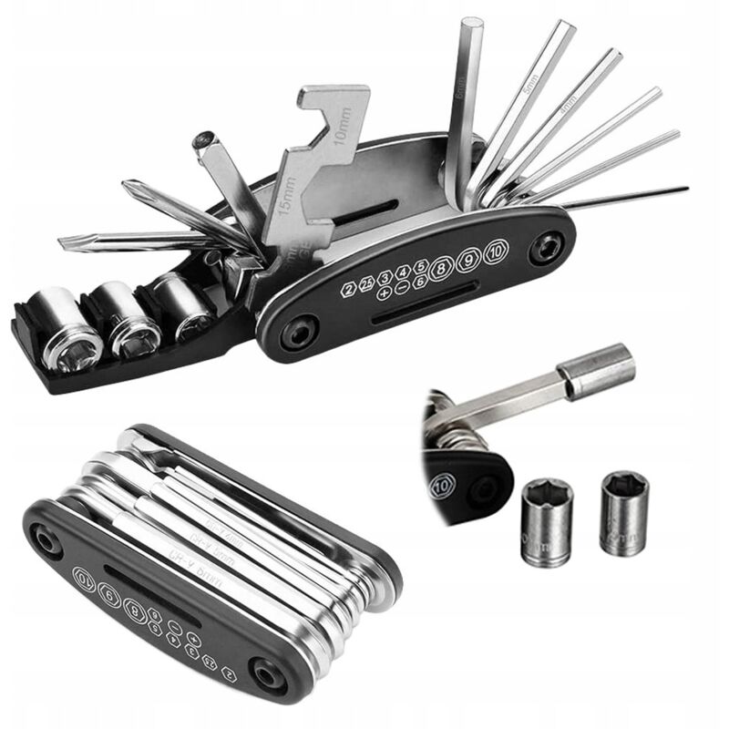 immagine 0 del prodotto set chiavi per attrezzi bici multitool 16in1