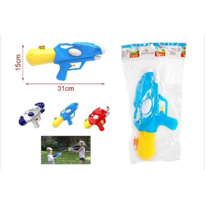 foto del prodotto trade shop traesio pistola ad acqua 31x15cm con serbatoio giocattolo per bambini mare estate 2904366 