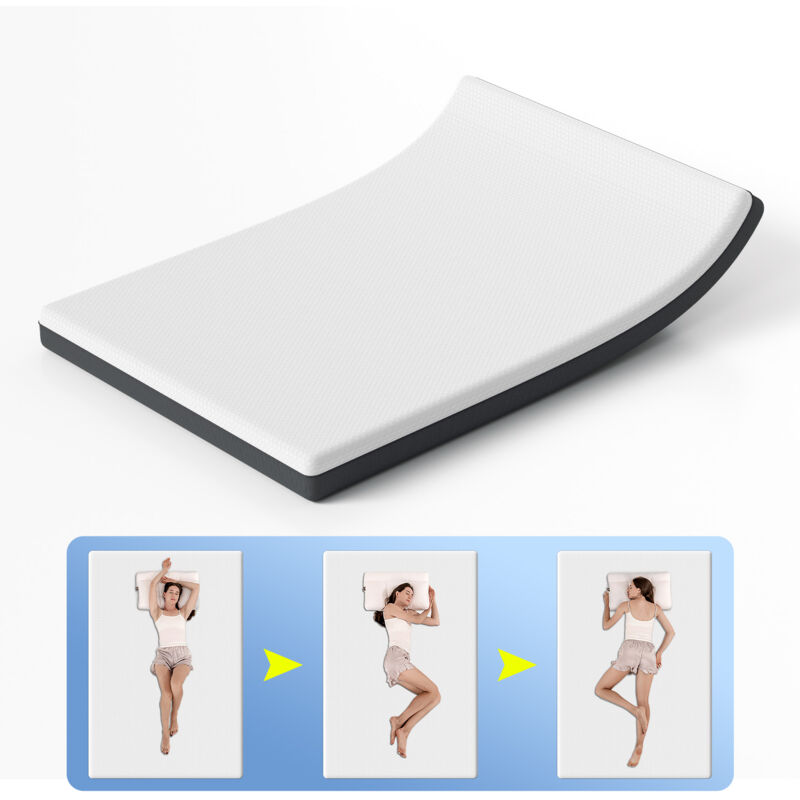 foto del prodotto hengda materasso premium ergonomico in schiuma fredda 160 x 200 x 16 cm alta traspirabilit , riduzione dello stress, h3 comfort per il miglior sonno