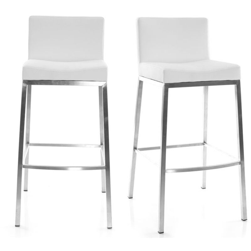 immagine 0 del prodotto set di 2 sgabelli design bianco epsilon
