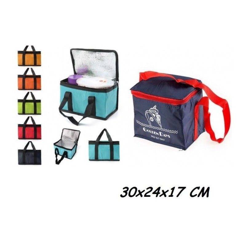 foto del prodotto trade shop traesio borsa termica 30x24x17 cm frigo porta alimenti spiaggia mare escursione pic nic 