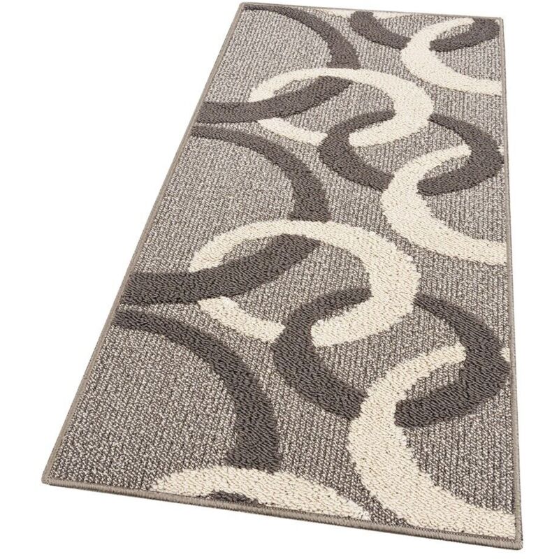 foto del prodotto emmevi mv s.p.a. tappeto cucina tridimensionale cerchi 3d assorbente morbido moderno antiscivolo beige 50x100 cm