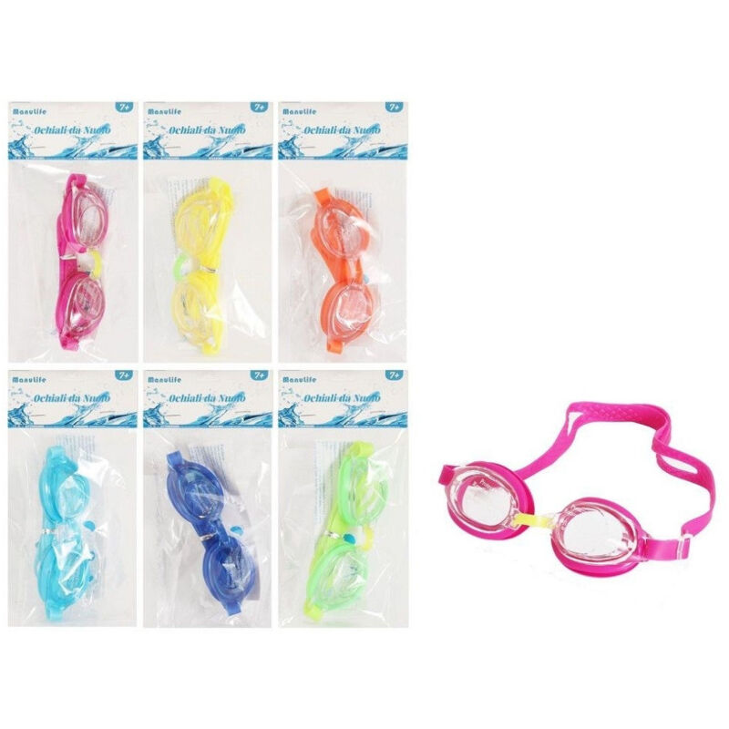 foto del prodotto trade shop traesio occhiali occhialini da nuoto piscina mare estate sport 16x4cm vari colori 605427 