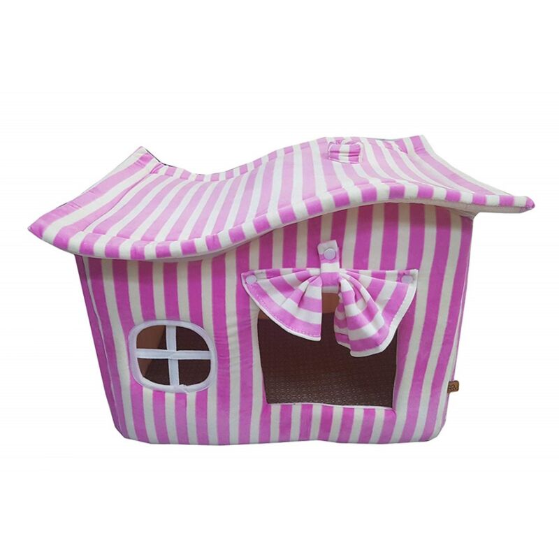 foto del prodotto cuccia casetta lettino pieghevole tenda portatile 50x40x38cm per cane gatto animali trade shop traesio