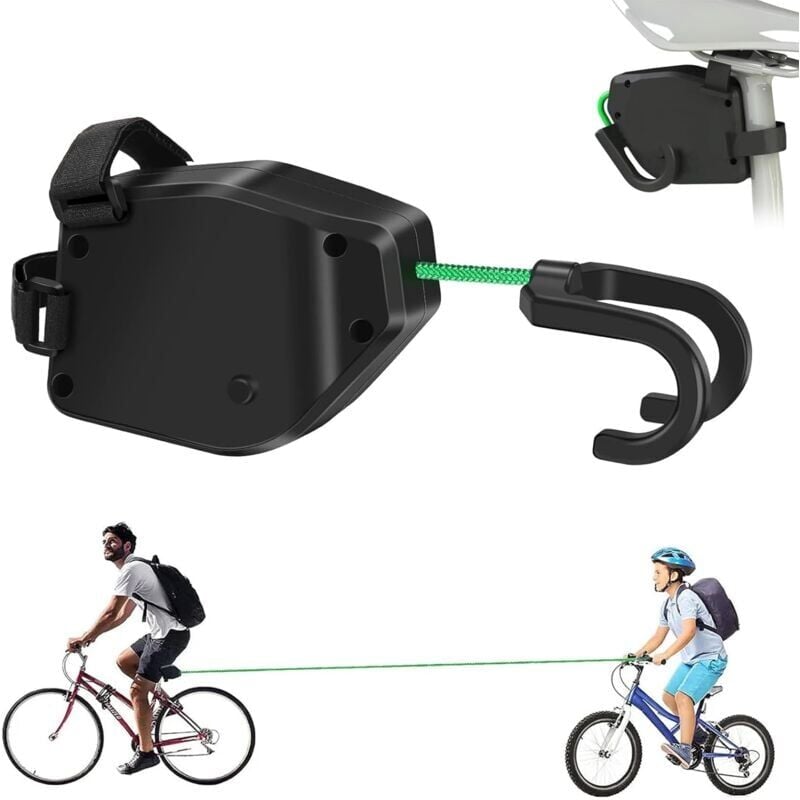 foto del prodotto snq barre traction velo enfant 2,5 m, tire velo enfant retractable, ceinture de corde de traction de bicyclette, capacit de charge 250 kg, tire