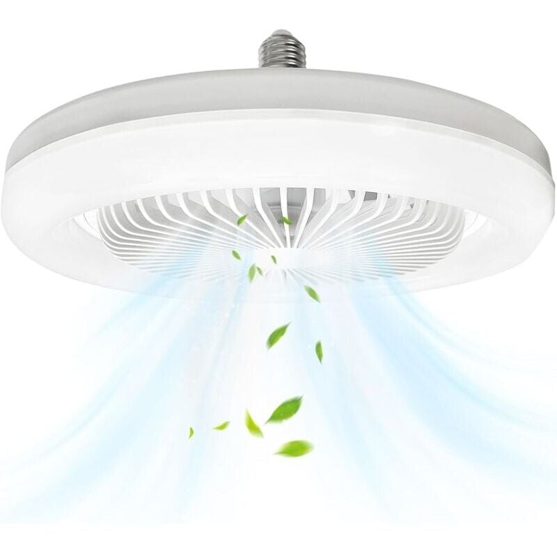 foto del prodotto snq ventilateur de plafond clair , ventilateur de plafond ferm silencieux e27 de 10 pouces, 30w, ventilateur mural portable enfichable pour