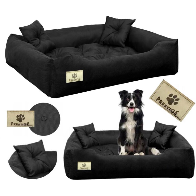 foto del prodotto letto per cani box prestige 100x75 cm impermeabile nero