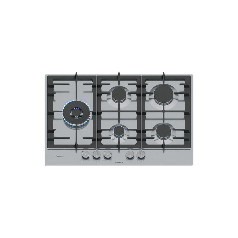 foto del prodotto bosch serie 6 pcs7a5i90, piano cottura a gas, 75 cm, acciaio inox