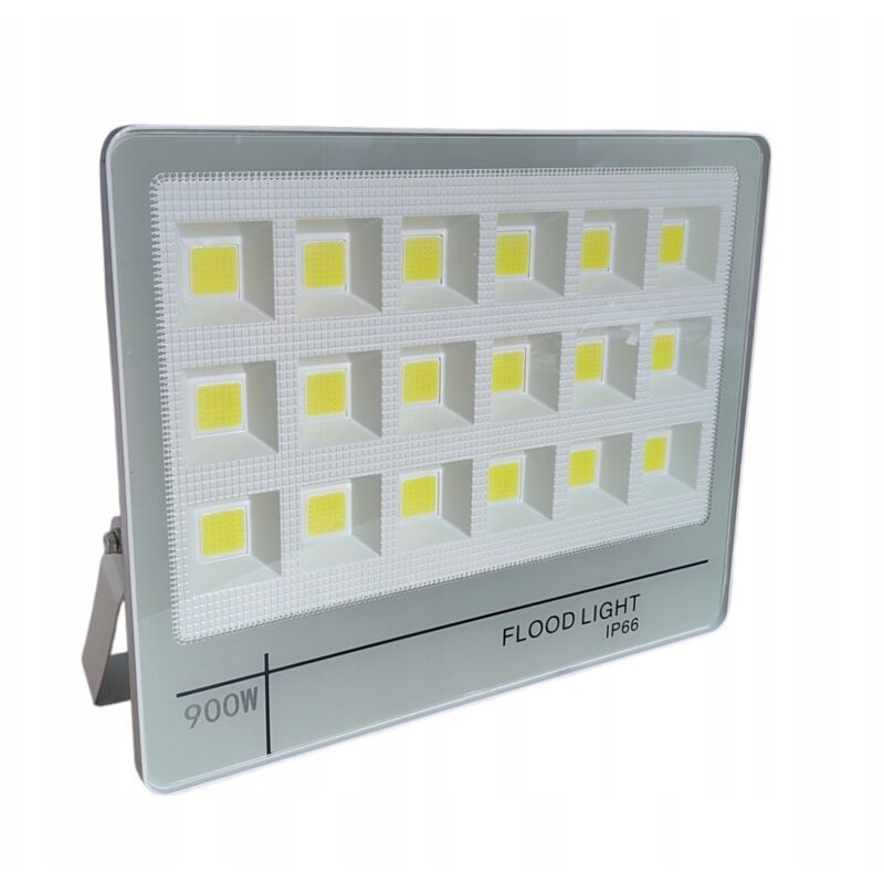 foto del prodotto lampada alogena led 900w edilizia riflettore giardino magazzino bianco nuova