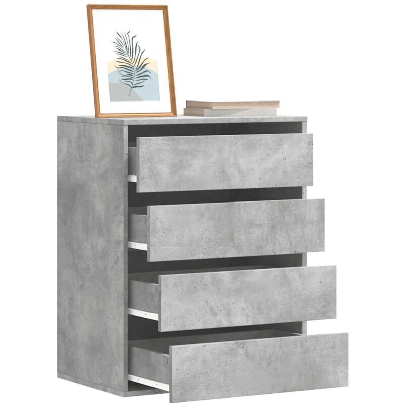 foto del prodotto cassettiera angolo grigio cemento 60x41x76cm legno multistrato vidaxl