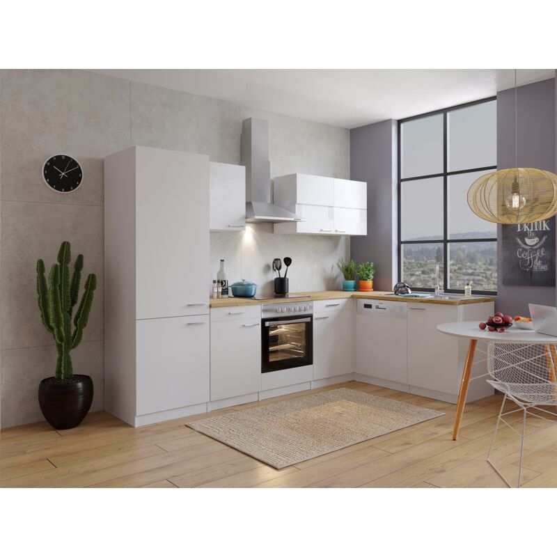 foto del prodotto cucina blocco cucina blocco cucina angolo cottura bianco malia 280x172 cm respekta