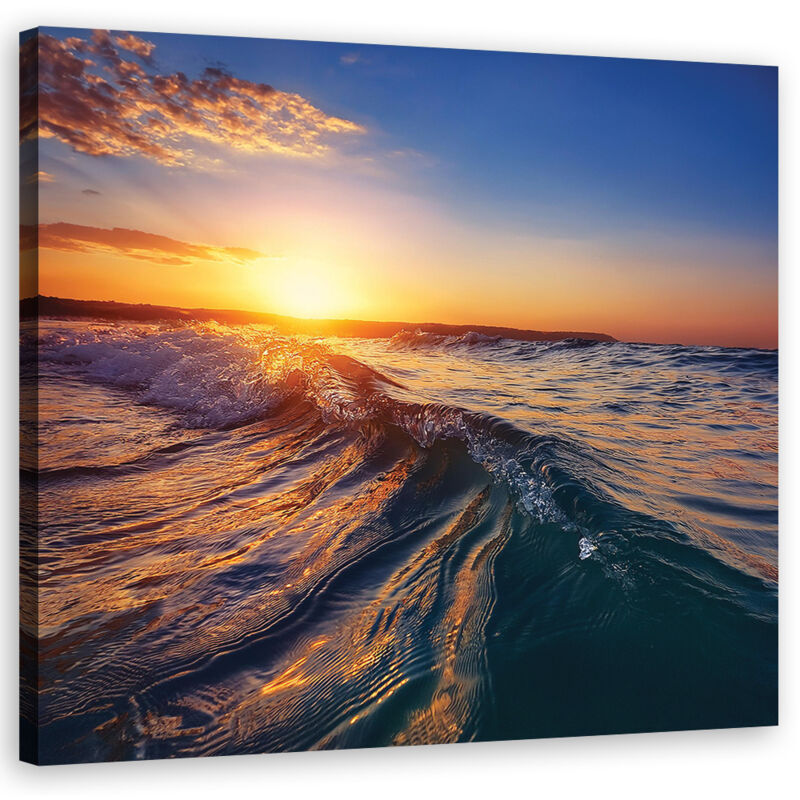 foto del prodotto quadro su tela, paesaggio marino 40x40
