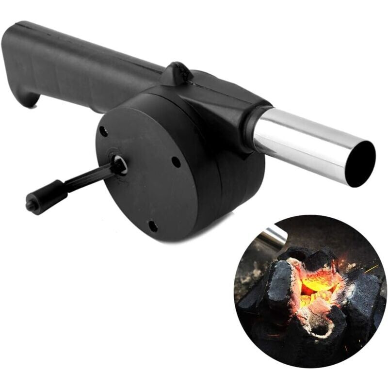 foto del prodotto snq ventilateur barbecue manuel, bbq fan air blower souffleur ventilador barbecue pour le charbon grils de outdoor camping cuisine outil