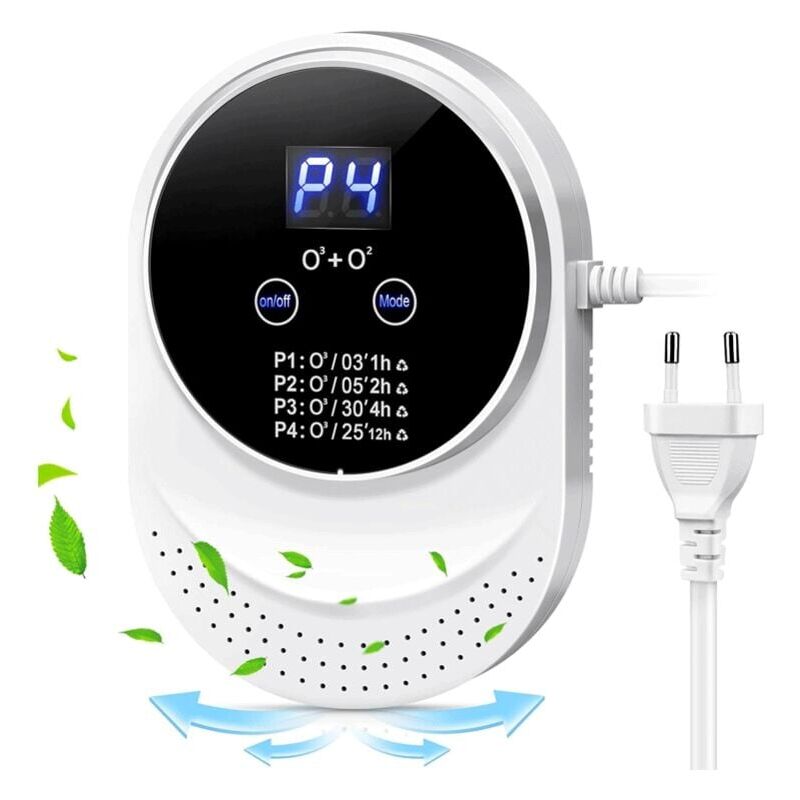 foto del prodotto snq g n rateur d ozone purificateur d air, g n rateur d ion n gatif, st rilisateur d odeurs, ioniseur d air pour chambre, salle de bain, cuisine,