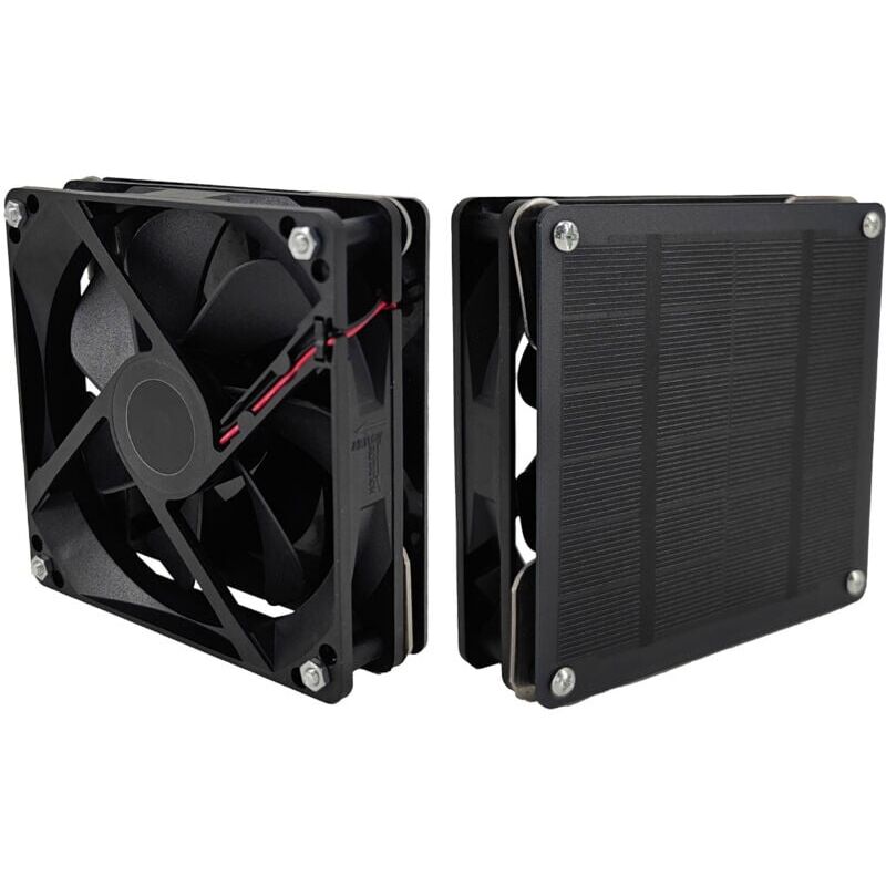 foto del prodotto lot de 2 ventilateurs solaires 3 w pour petits poules, serres, hangars, maisons pour animaux domestiques, chappement de fen tre