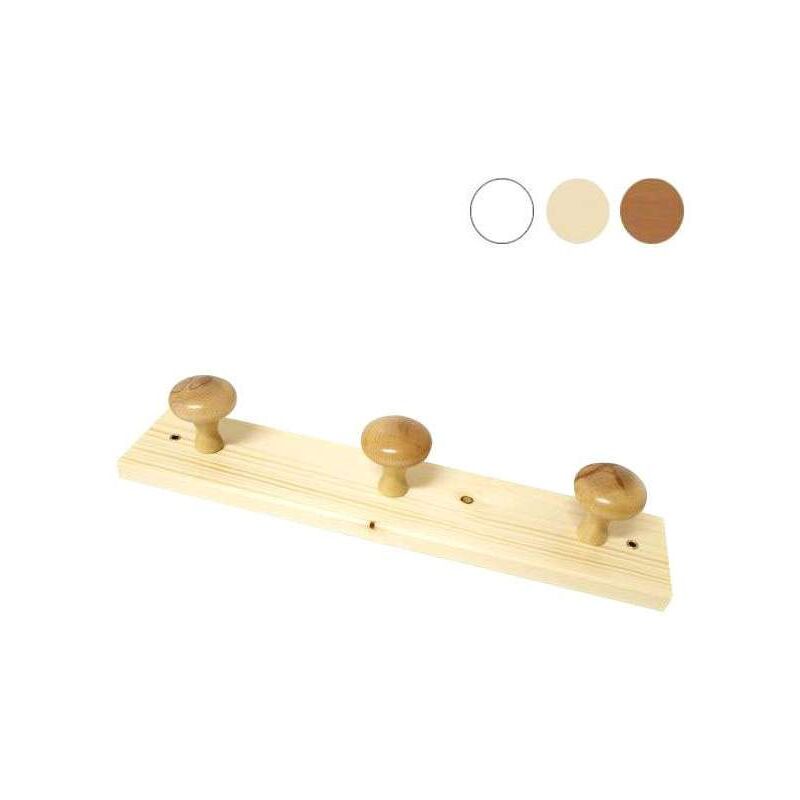 foto del prodotto appendiabiti legno posti 2 naturale xtra 11827